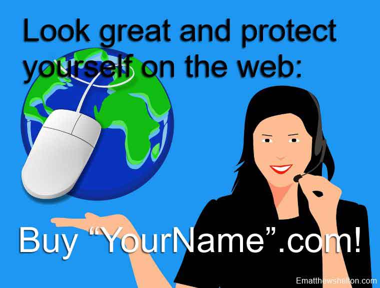 buy your name as a domain name